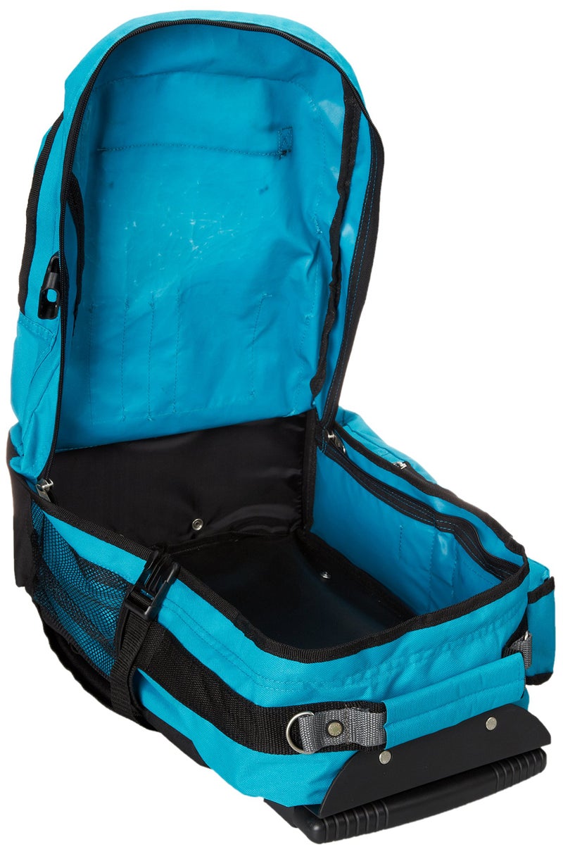 Everest Deluxe Wheeled Backpack, Turquoise, One Size - Image 4